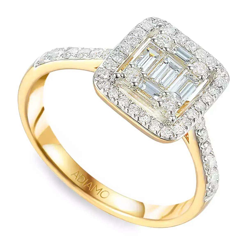 Pierścionek z diamentami (R52657 Y): 11 - zdjęcie: 1