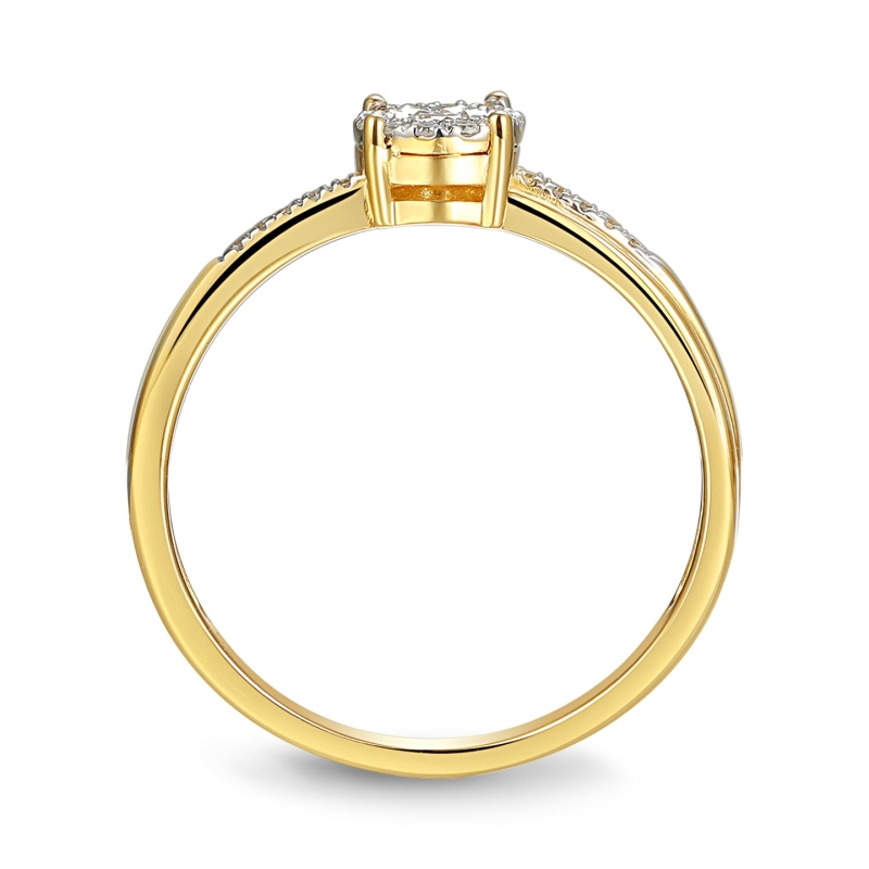 Pierścionek z diamentami (R46876 Y): 12 - zdjęcie: 4