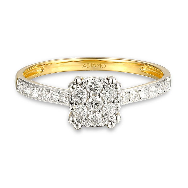 Pierścionek z diamentami (R82706 Y): 7 - zdjęcie: 3