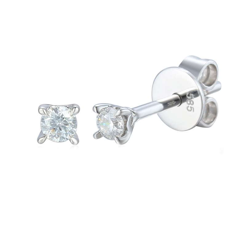 Kolczyki z diamentami (E65478 W S 0,24ct) - zdjęcie: 1