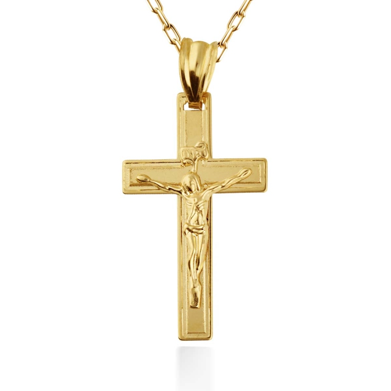 Zawieszka złota krzyżyk (P6004A) - zdjęcie: 1