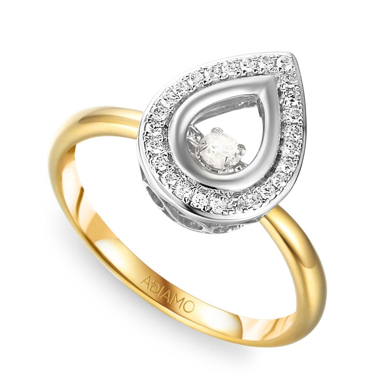 Pierścionek z diamentami R66722 YW: 7 - zdjęcie: 1