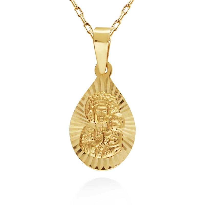 Medalik złoty Matka Boska (P6864A) - zdjęcie: 1