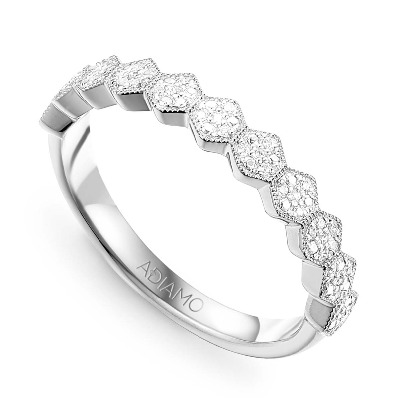 Obrączka z diamentami (O-R87765 W): 7 - zdjęcie: 1