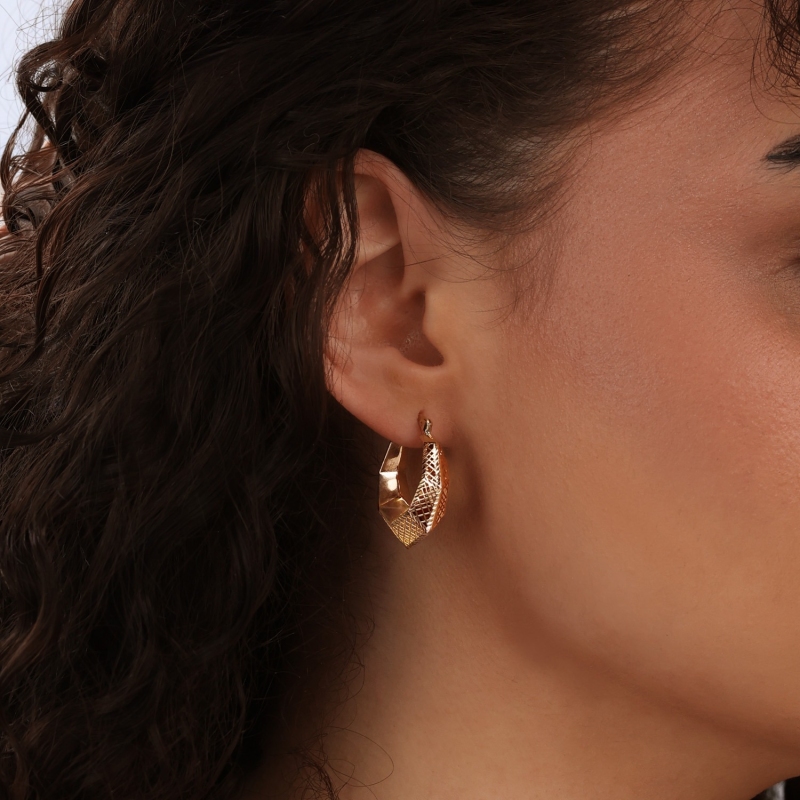 Kolczyki złote (E26041 Y A) - zdjęcie: 3