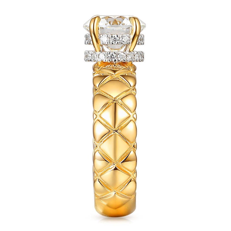 Pierścionek z diamentami laboratoryjnymi (R102730 Y LGD 2,05ct): 16 - zdjęcie: 3