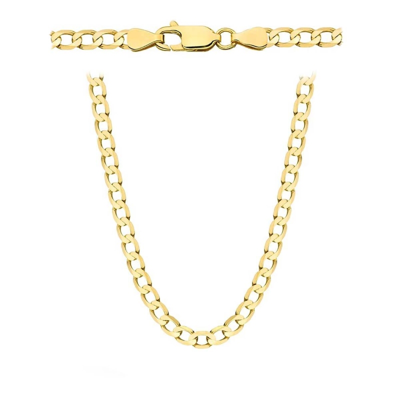 Łańcuszek złoty splot pancerka  55cm - 3,1mm - zdjęcie: 1