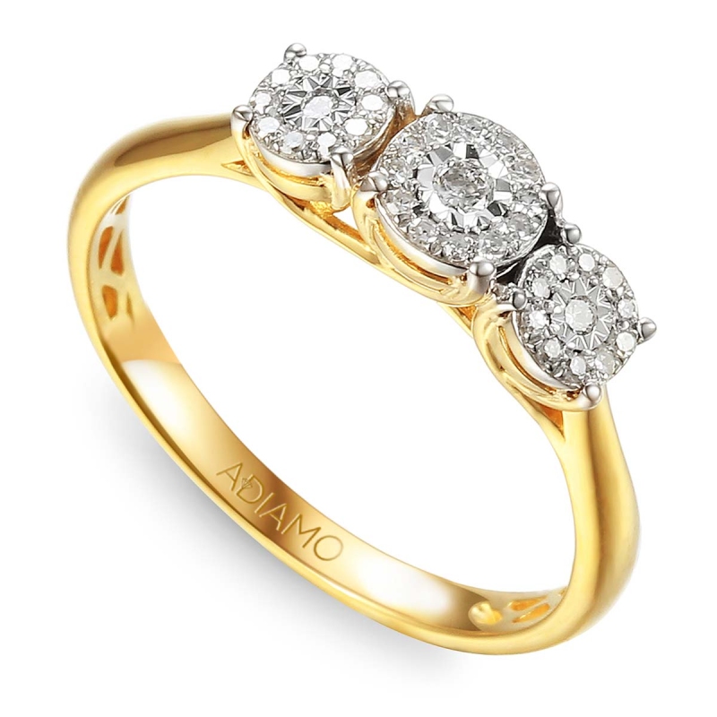 Pierścionek z diamentami (R53534 Y): 10 - zdjęcie: 1