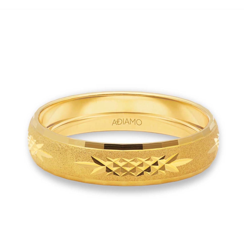 Obrączka ślubna męska, złota, 5 mm: 17 - zdjęcie: 1