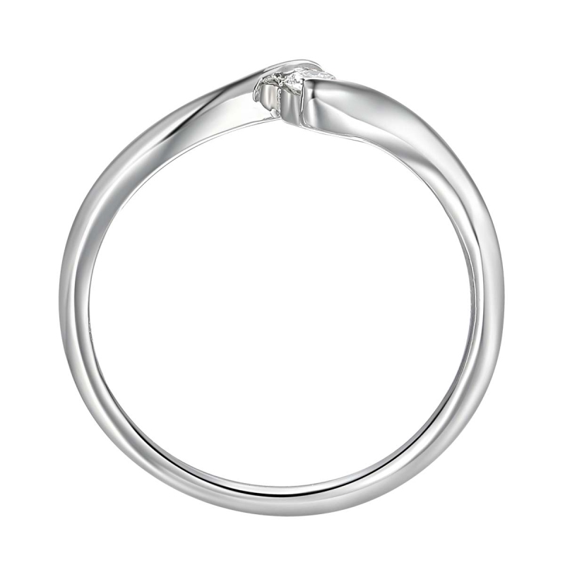 Pierścionek z diamentem (R62801 W): 10 - zdjęcie: 3