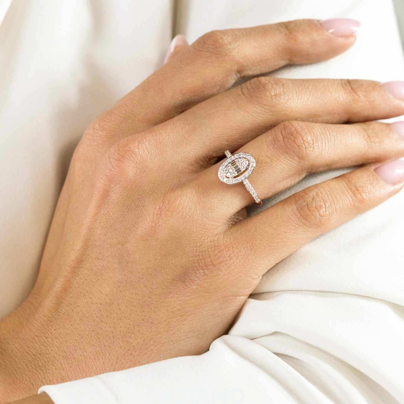 Pierścionek z diamentami (R85658 Y): 10 - zdjęcie: 4