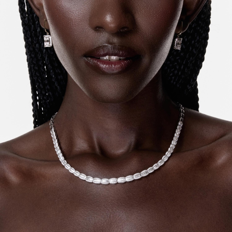 Naszyjnik z diamentami (N06231 W) - zdjęcie: 2