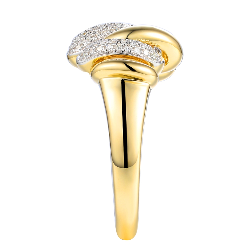 Pierścionek z diamentami (R95431 Y) - zdjęcie: 4