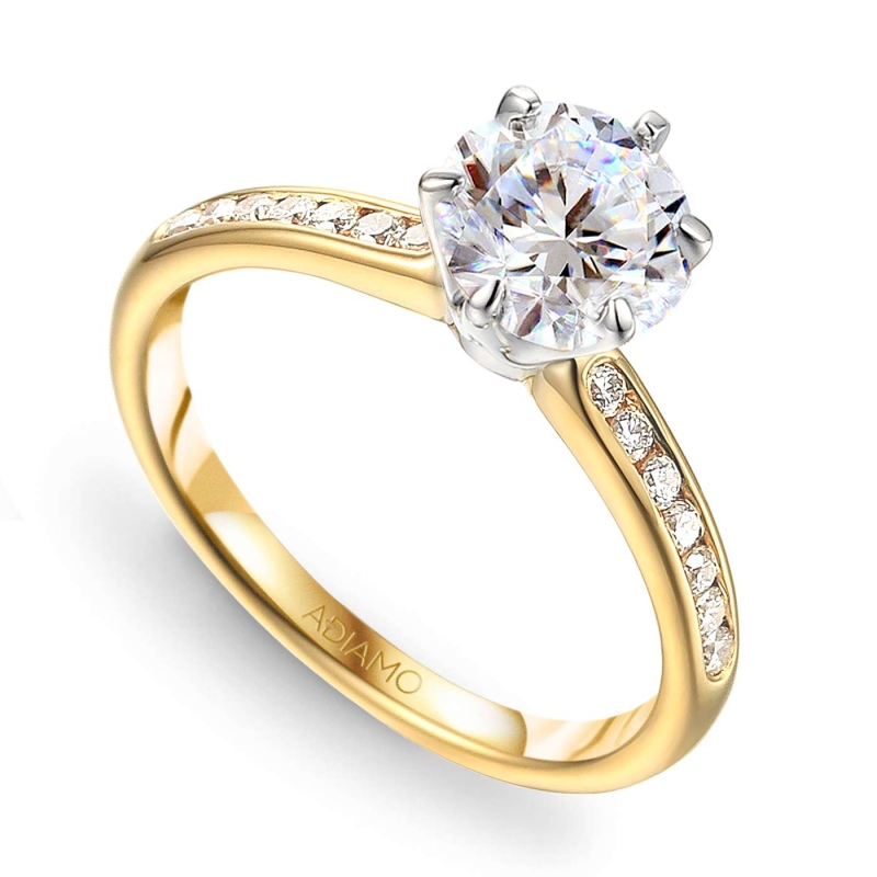 Pierścionek z diamentami (R58831 YW 1,50ct): 20 - zdjęcie: 1