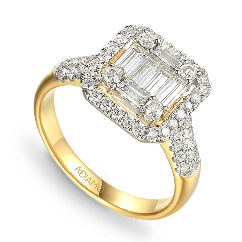 Pierścionek z diamentami (R56734 Y): 8 - zdjęcie: 1