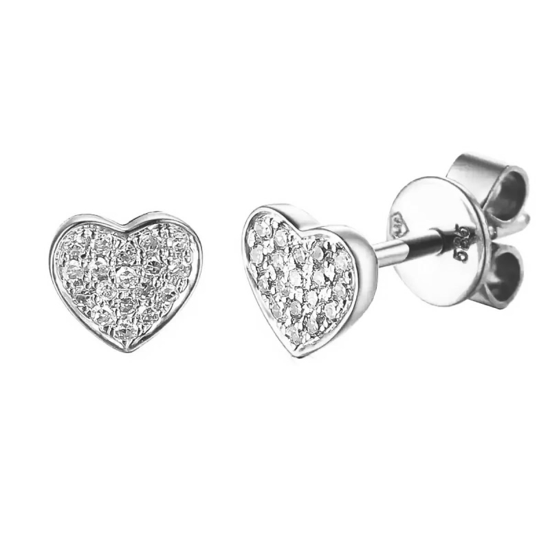 Kolczyki z diamentami (E66698 W S) - zdjęcie: 1