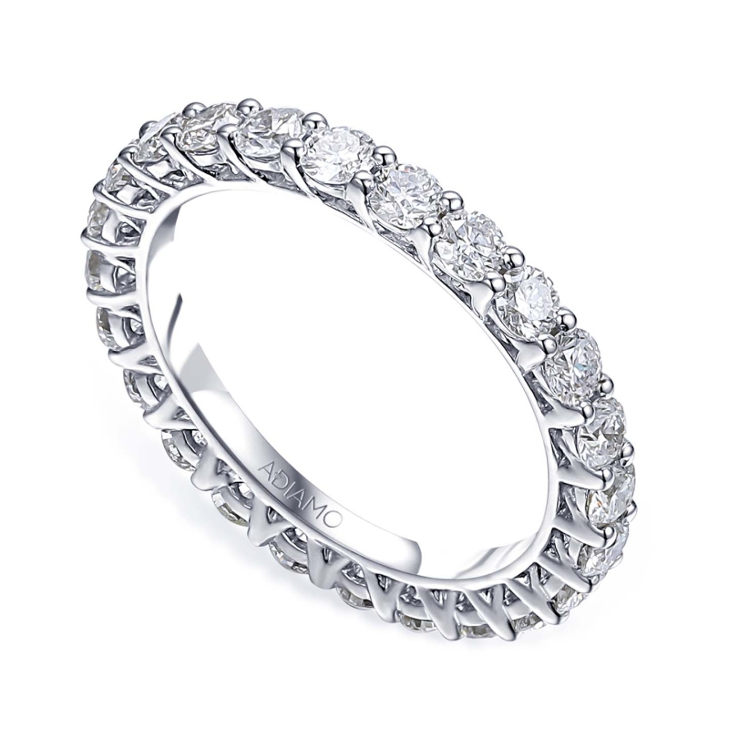 Pierścionek obrączkowy z diamentami (R85884): 7 - zdjęcie: 1