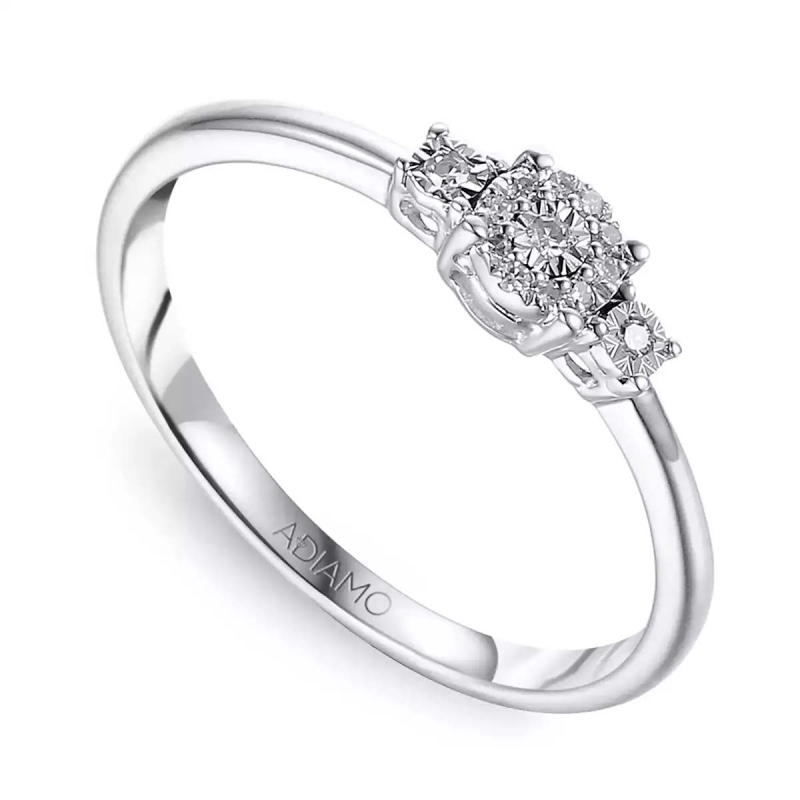 Pierścionek z diamentami (R50282 W): 7 - zdjęcie: 1