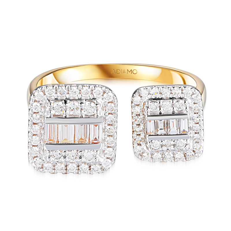 Pierścionek z diamentami (R100722 Y): 14 - zdjęcie: 2