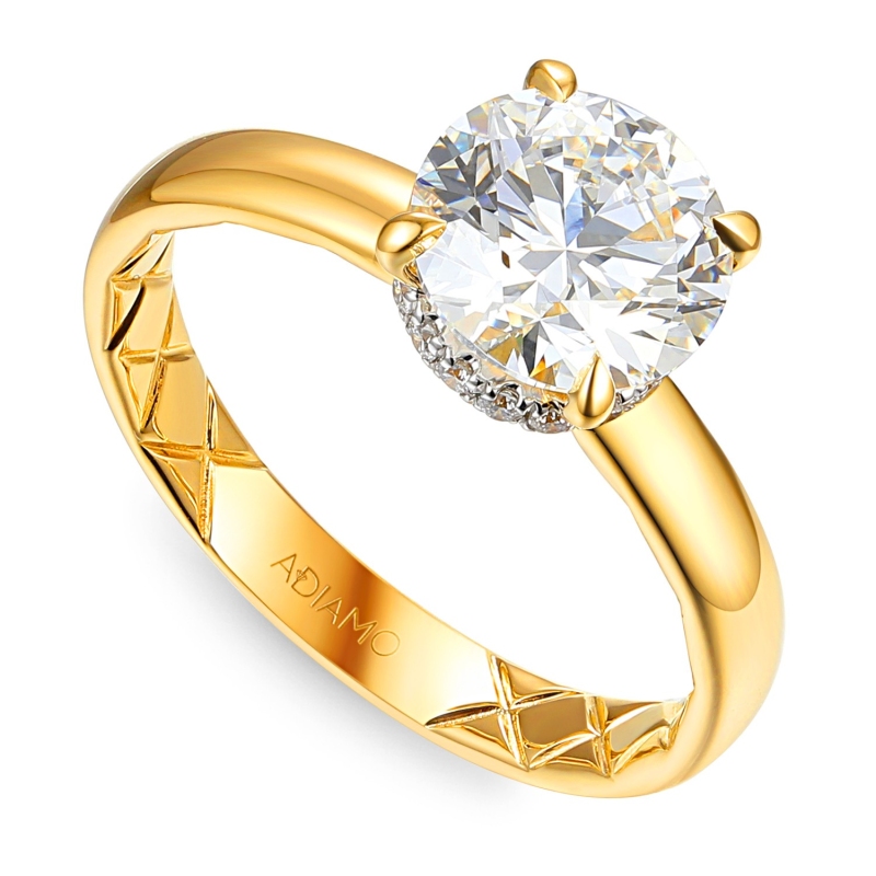 Pierścionek z diamentem laboratoryjnym (R102727 Y LGD 2,05ct): 15 - zdjęcie: 1