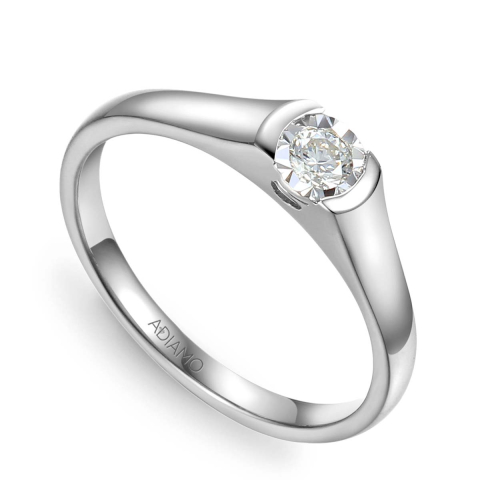 Pierścionek z diamentami (R73496 W 0,14ct)