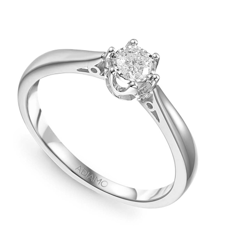 Pierścionek z diamentem (R88312 W 0,18ct)