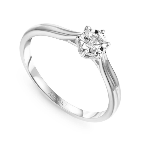 Pierścionek z diamentami (R50337 W 0,14ct)