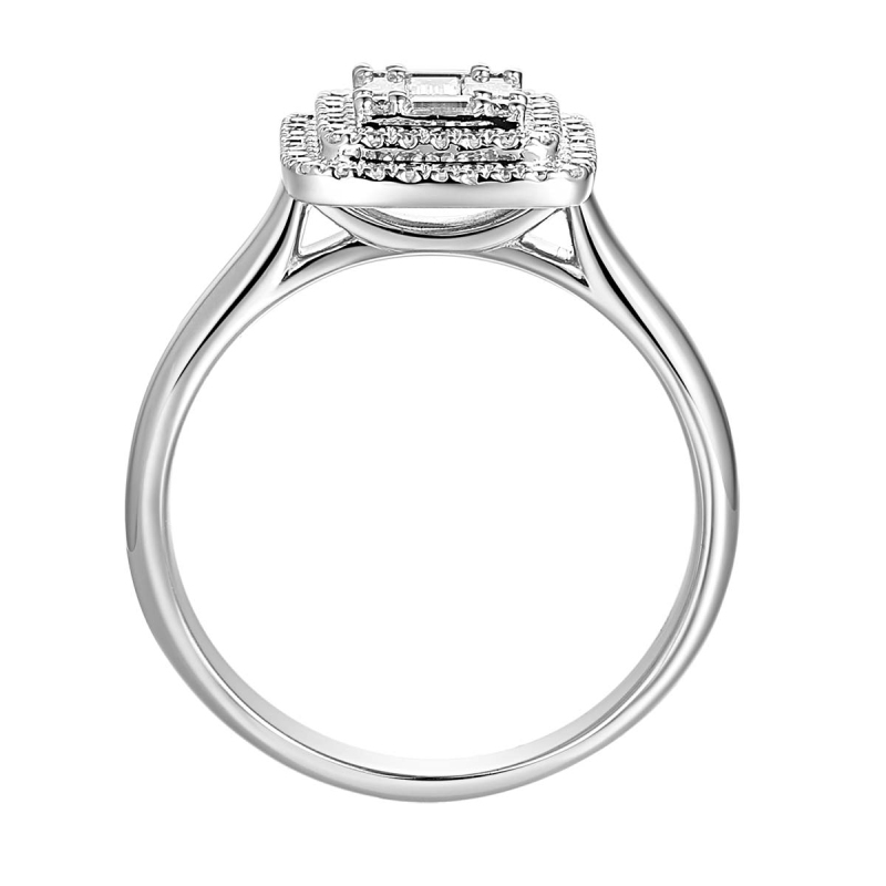 Pierścionek z diamentami (R59279 W): 7 - zdjęcie: 3