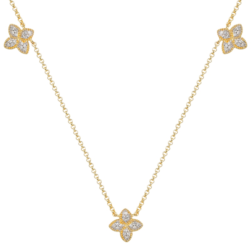 Naszyjnik z diamentami (N12238 Y G) - zdjęcie: 1