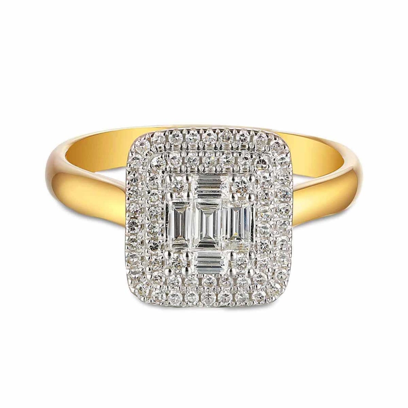 Pierścionek z diamentami (R59279 Y): 7 - zdjęcie: 3