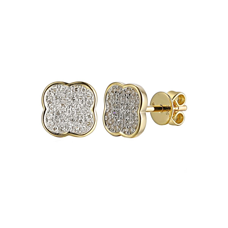 Kolczyki z diamentami (E86410 Y S) - zdjęcie: 1