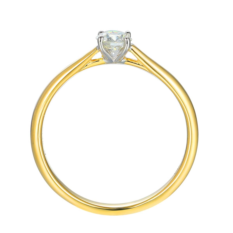 Pierścionek z diamentem (R43029 YW 0,24ct): 8 - zdjęcie: 4