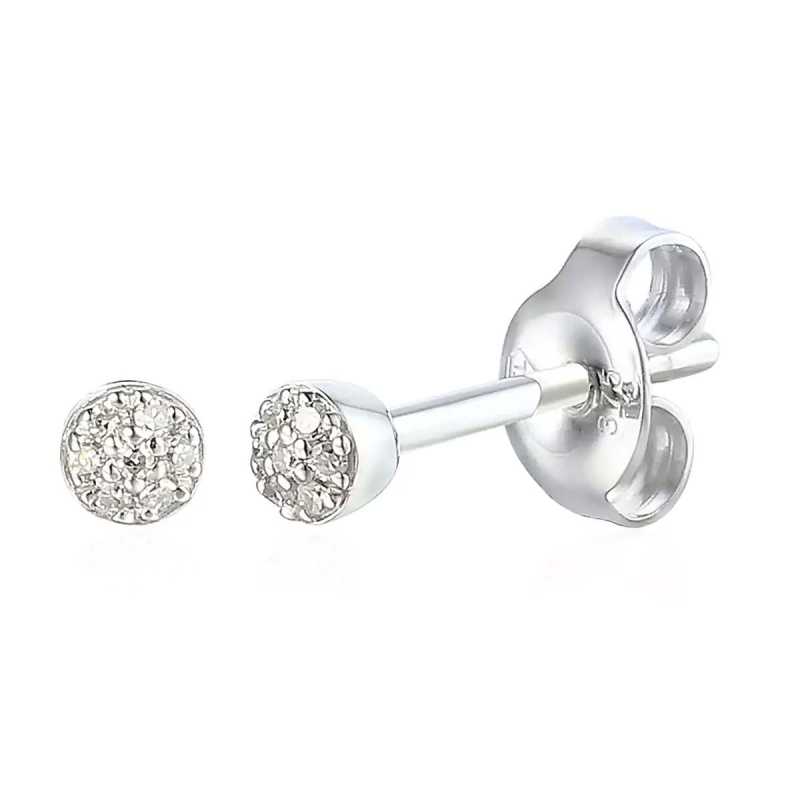 Kolczyki z diamentami (E67126 W S) - zdjęcie: 1