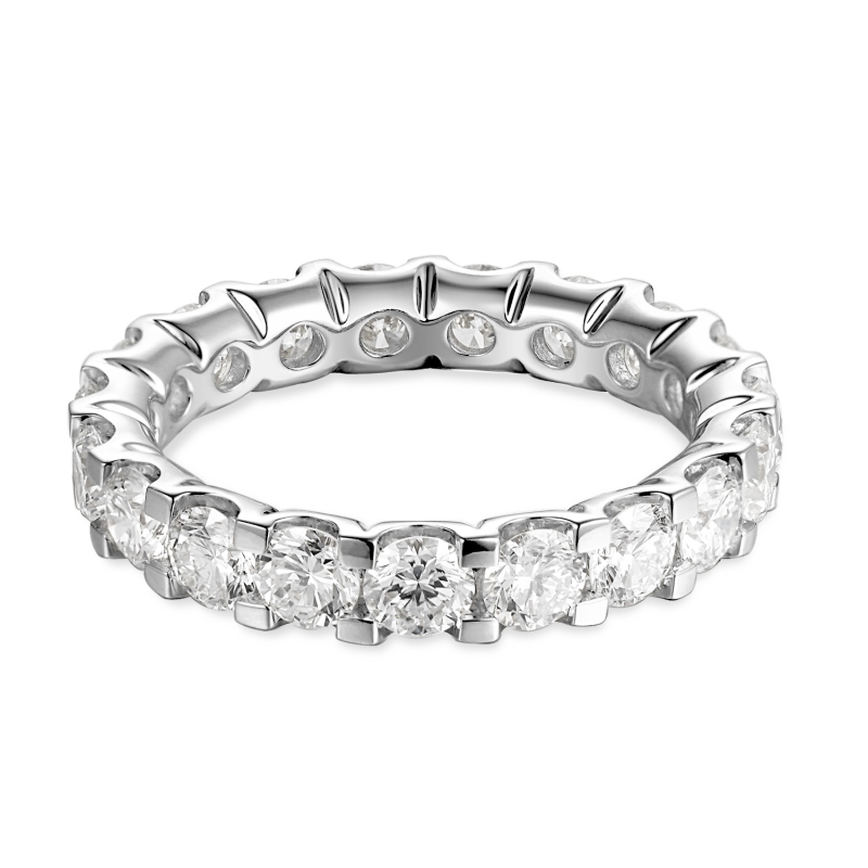 Pierścionek obrączkowy z diamentami laboratoryjnymi (R66280 W LGD) - zdjęcie: 2