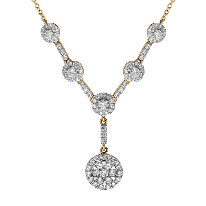 Naszyjnik z diamentami (N10280 Y) - zdjęcie: 1