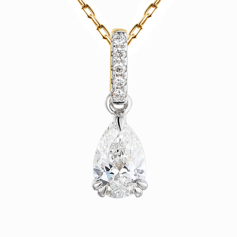 Zawieszka z diamentami laboratoryjnymi (P96122 1,00ct YW LGD) - zdjęcie: 1