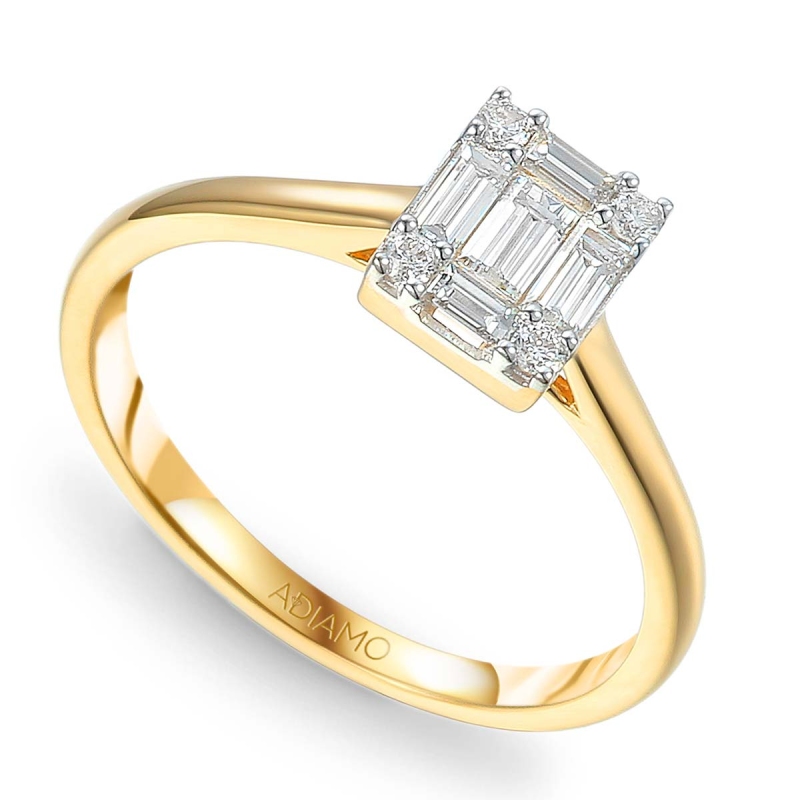 Pierścionek z diamentami (R61651 Y): 7 - zdjęcie: 1