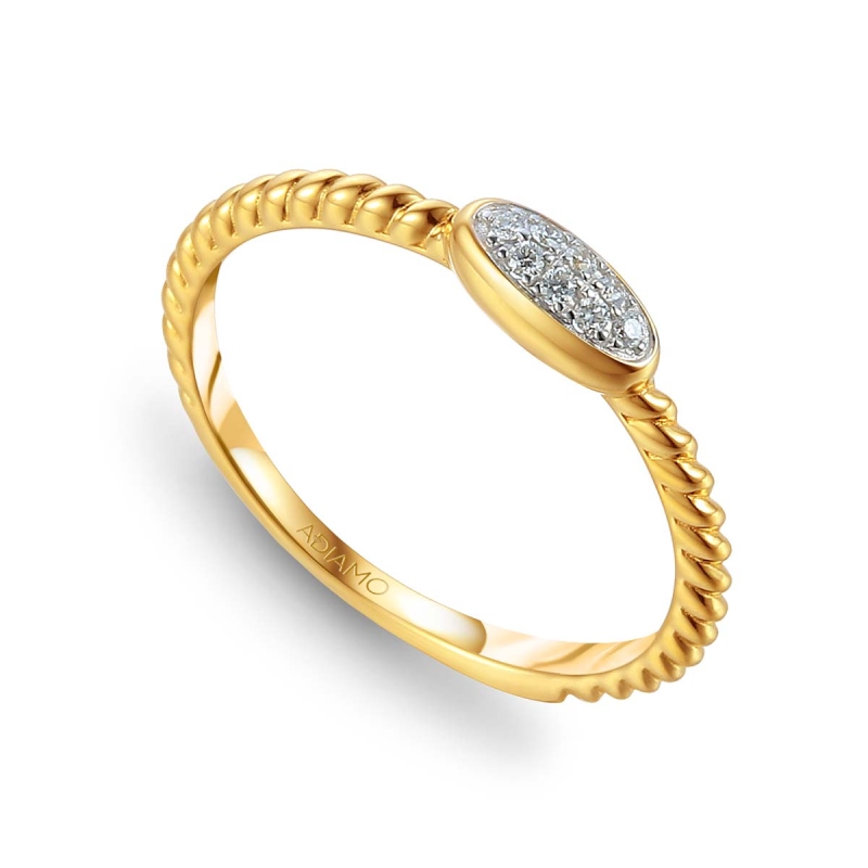 Pierścionek z diamentami (R81528 Y): 10 - zdjęcie: 1