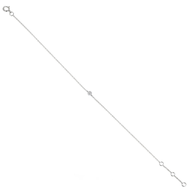 Bransoletka z diamentami (B08344 W C) - zdjęcie: 1