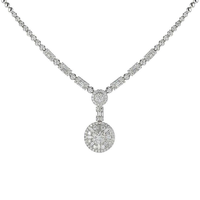 Naszyjnik z diamentami (N10751 W G) - zdjęcie: 1