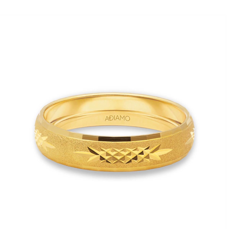 Obrączka ślubna damska, złota, 5 mm: 9 - zdjęcie: 1