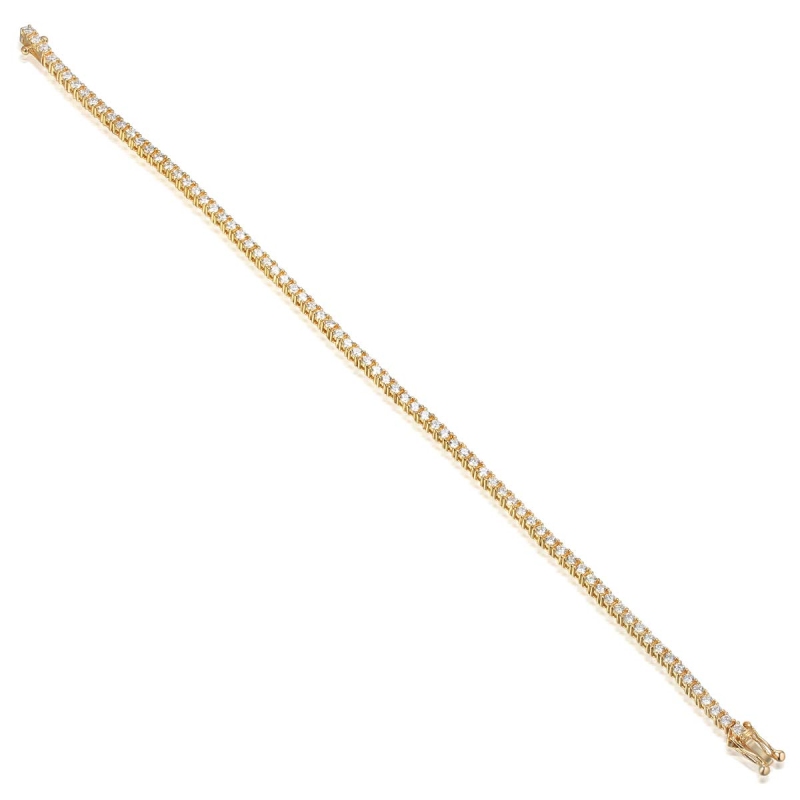 Bransoletka tenisowa z diamentami 2 ct (B01538 Y) - zdjęcie: 1