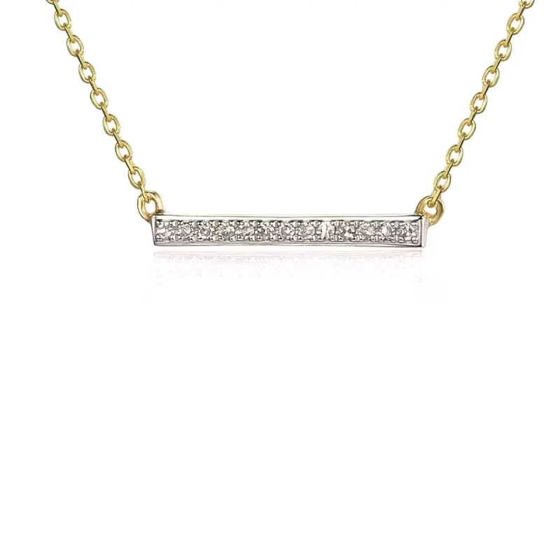 Naszyjnik z diamentami (N04399 Y C) - zdjęcie: 1