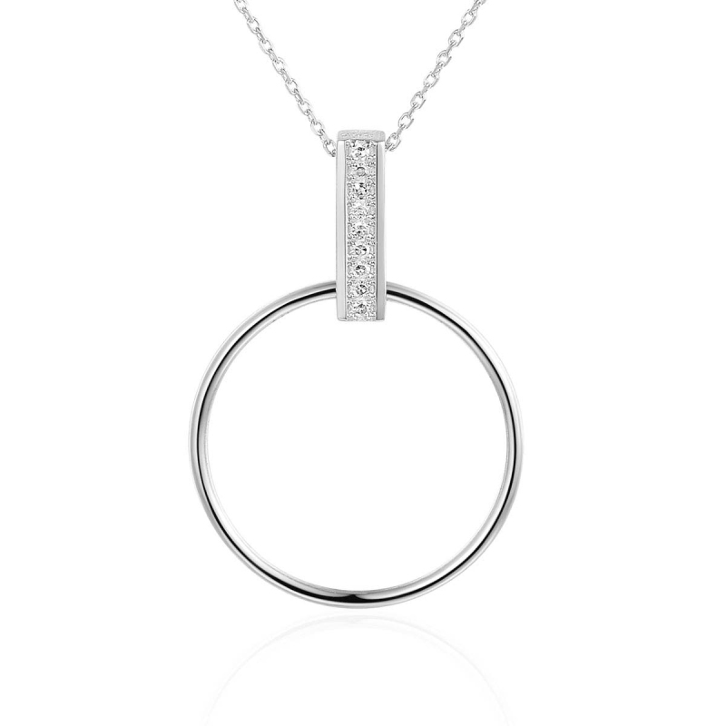 Naszyjnik z diamentami (N07908 W C) - zdjęcie: 1