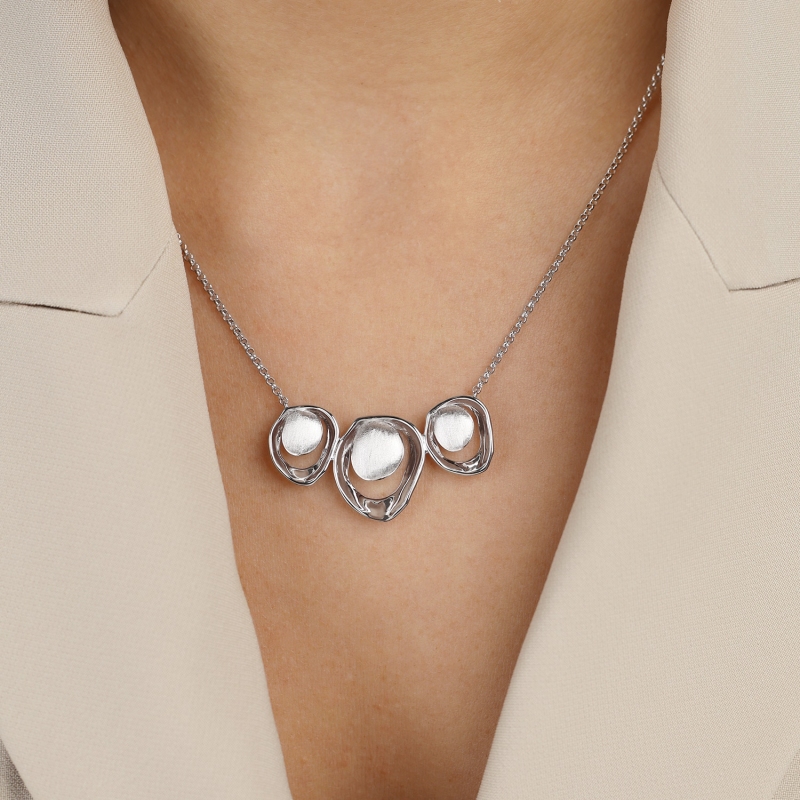 Naszyjnik srebrny (N12643 W 925) - zdjęcie: 2