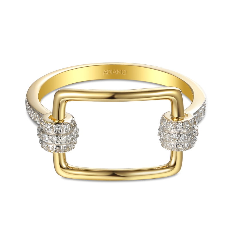 Pierścionek z diamentami (R90386 Y): 10 - zdjęcie: 3