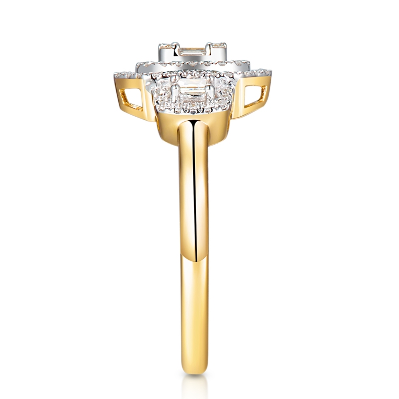 Pierścionek z diamentami (R98004 Y): 10 - zdjęcie: 3