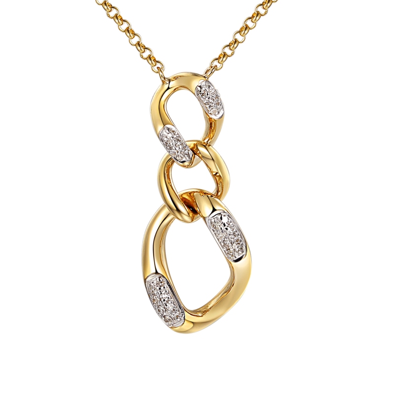 Naszyjnik z diamentami (N11448 Y) - zdjęcie: 1