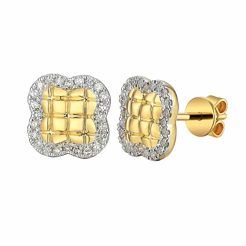 Kolczyki z diamentami (E94456 Y S) - zdjęcie: 1