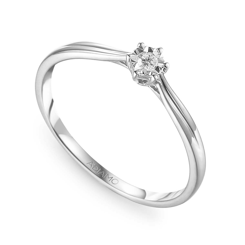 Pierścionek z diamentami (R50337 W 0,05ct): 15 - zdjęcie: 1